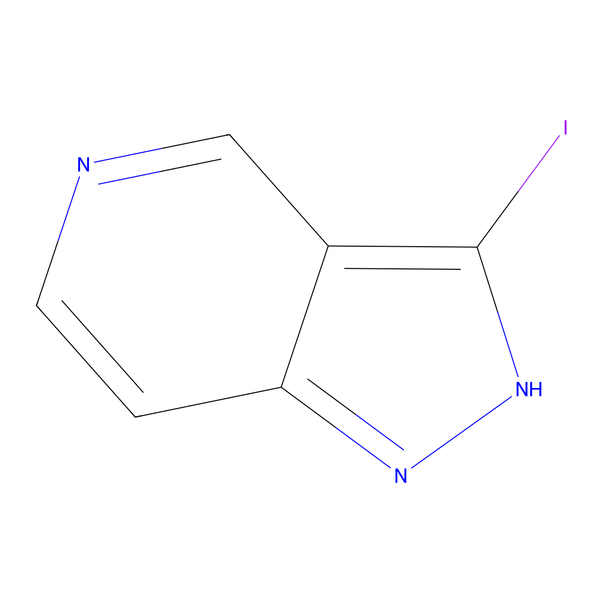 3-iodo-1H-pyrazolo(4,3-c)pyridine molecular structure, CAS 1363381-14-9