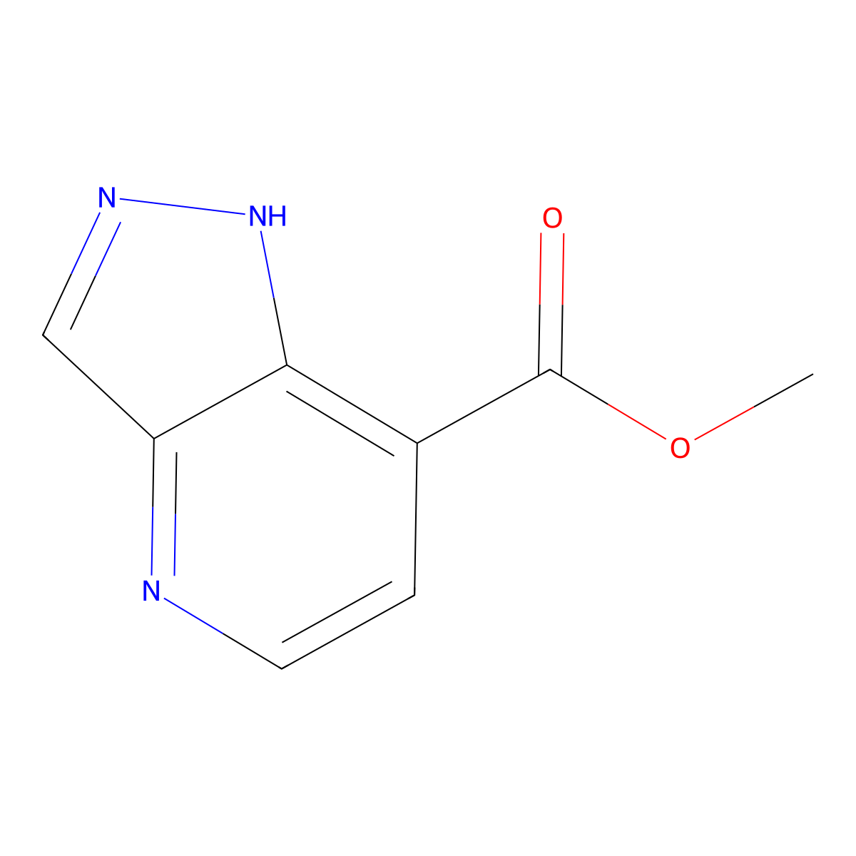Methyl 1H-pyrazolo[4,3-B]pyridine-7-carboxylate molecular structure, CAS 1363381-17-2
