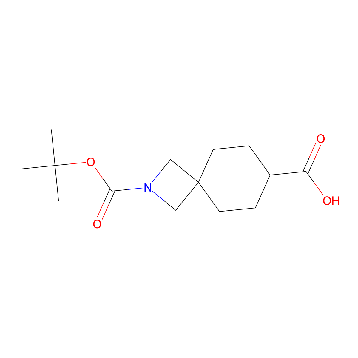 2-(Tert-butoxycarbonyl)-2-azaspiro[3.5]nonane-7-carboxylic acid molecular structure, CAS 1363381-18-3