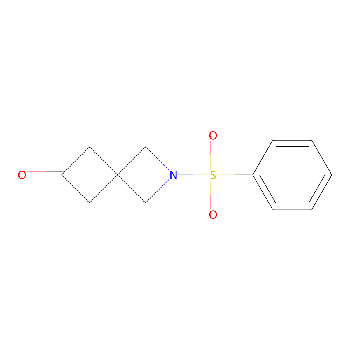 2-(Phenylsulfonyl)-6-oxo-2-azaspiro[3.3]heptane molecular structure, CAS 1363381-24-1