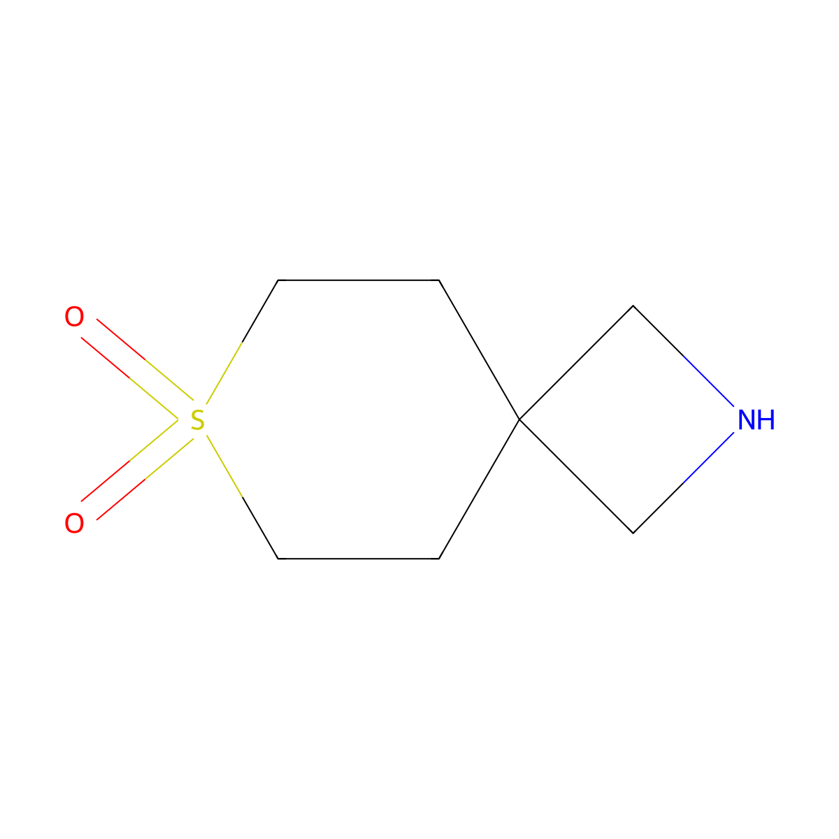 7-Thia-2-aza-spiro[3.5]nonane 7,7-dioxide molecular structure, CAS 1363381-31-0