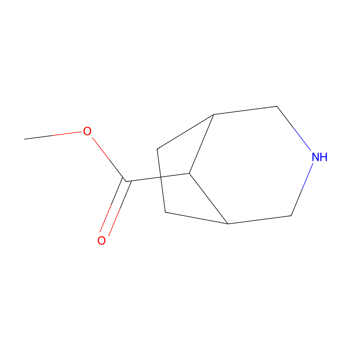 Methyl 3-azabicyclo[3.2.1]octane-8-carboxylate molecular structure, CAS 1363381-33-2