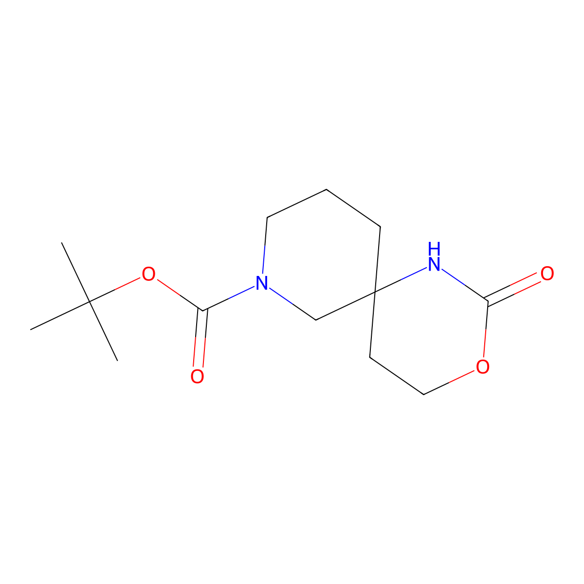 8-Boc-2-oxo-3-oxa-1,8-diaza-spiro[5.5]undecane molecular structure, CAS 1363381-43-4