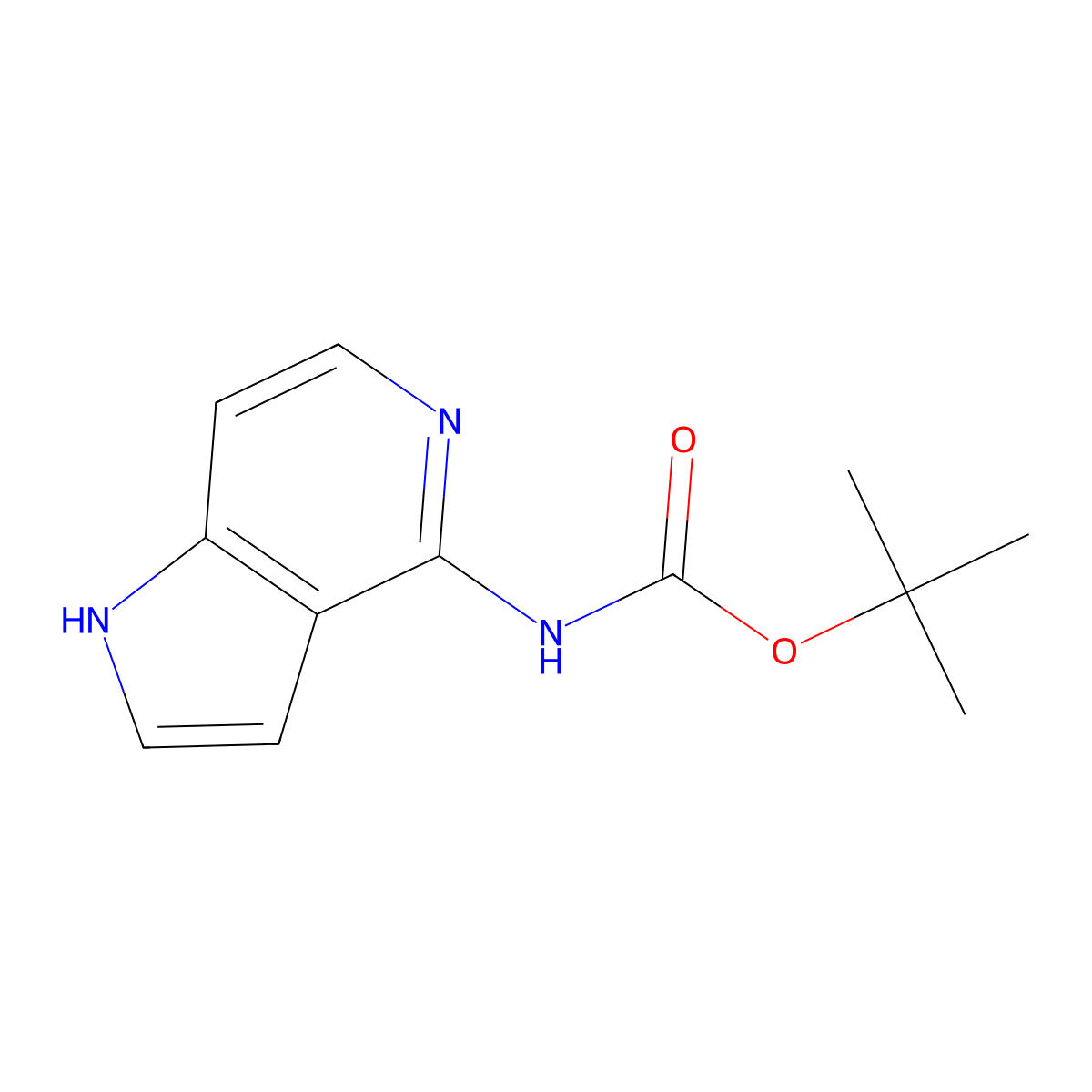 4-(Boc-amino)-5-azaindole molecular structure, CAS 1363381-64-9