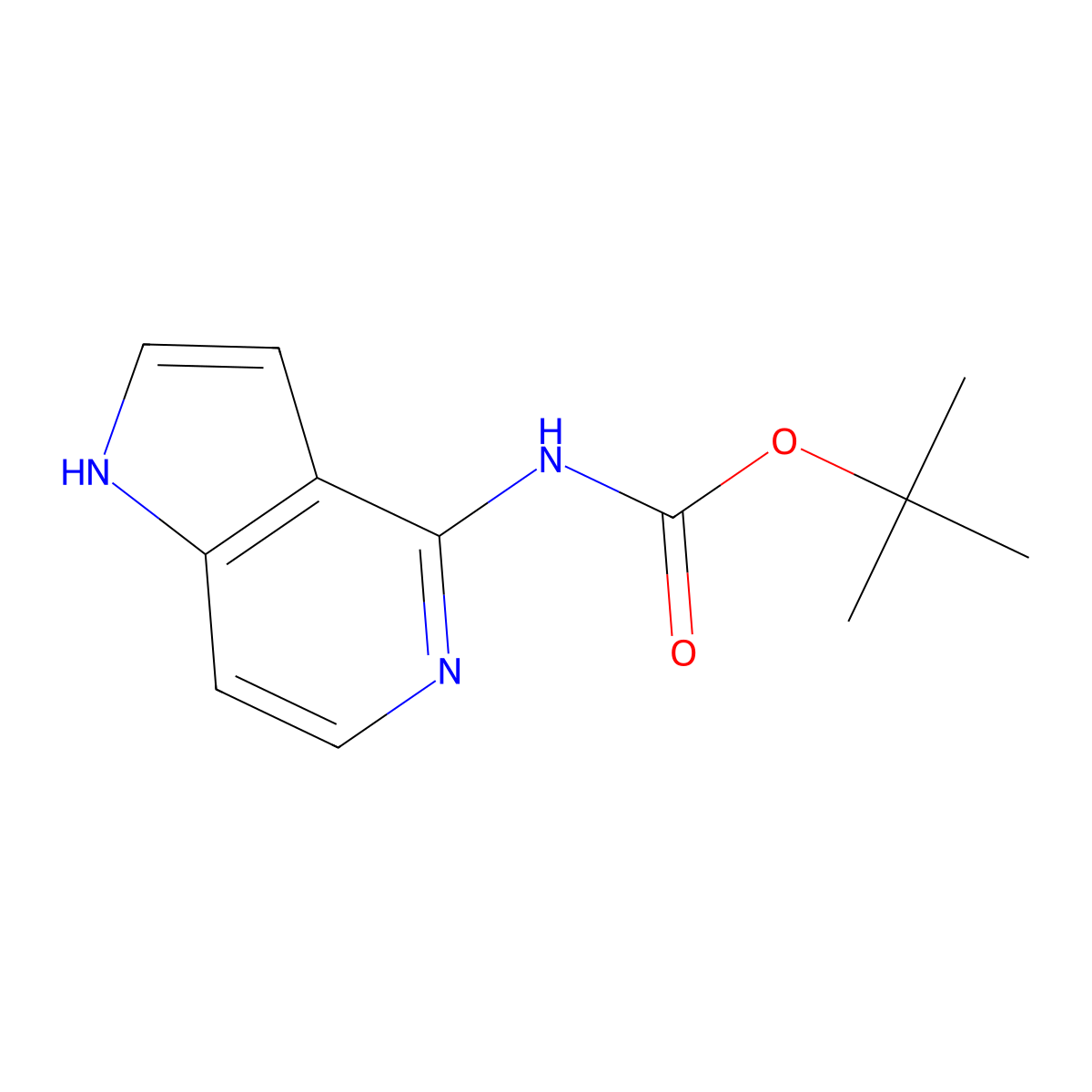 4-(Boc-amino)-5-azaindole molecular structure, CAS 1363381-64-9