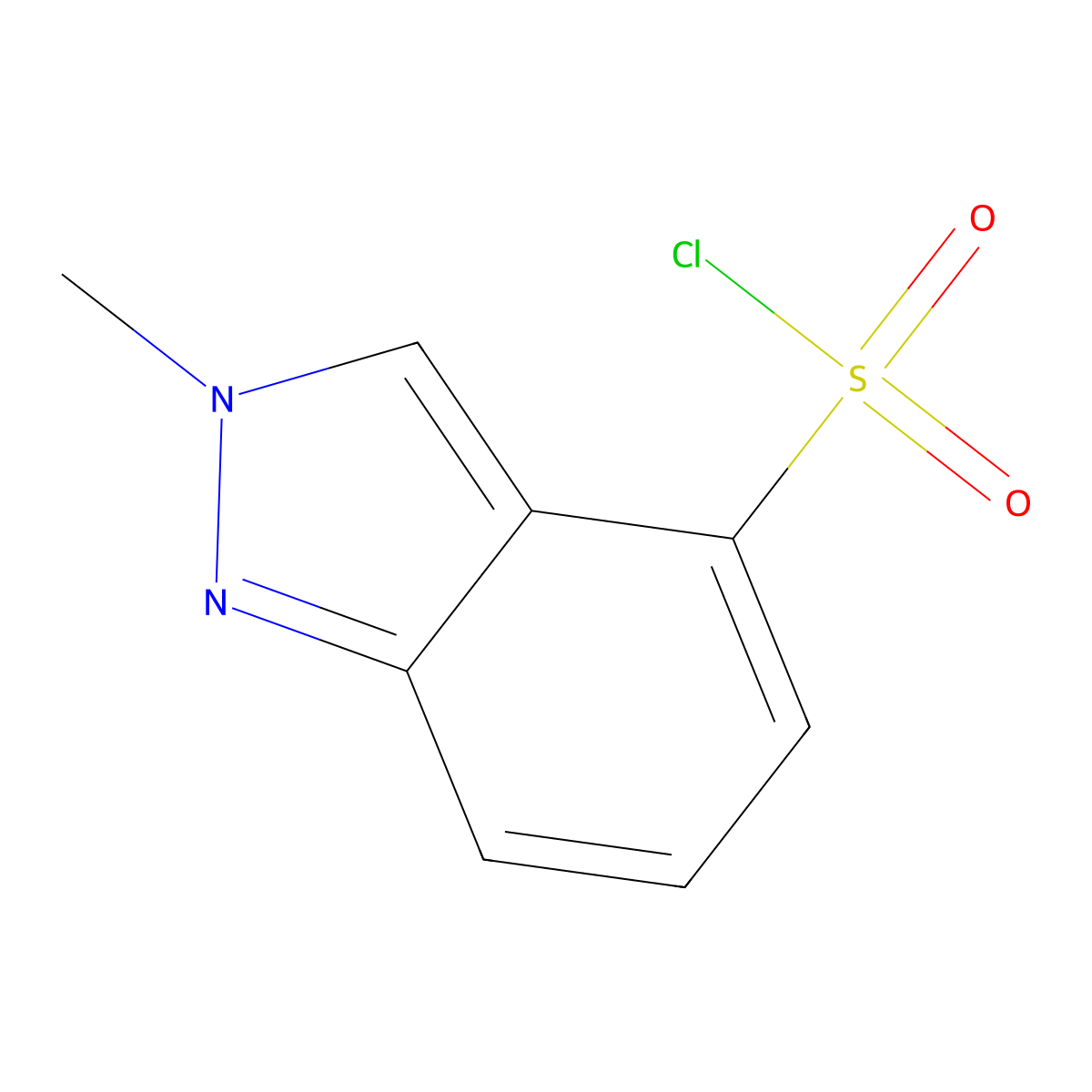 2-Methyl-2H-indazole-4-sulfonyl chloride molecular structure, CAS 1363381-73-0