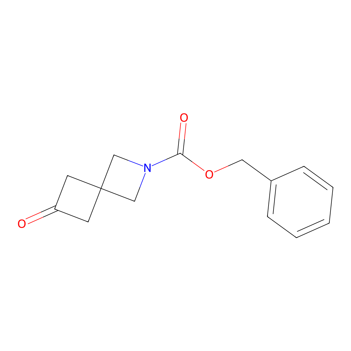 2-Cbz-6-oxo-2-azaspiro(3.3)heptane molecular structure, CAS 1363381-91-2