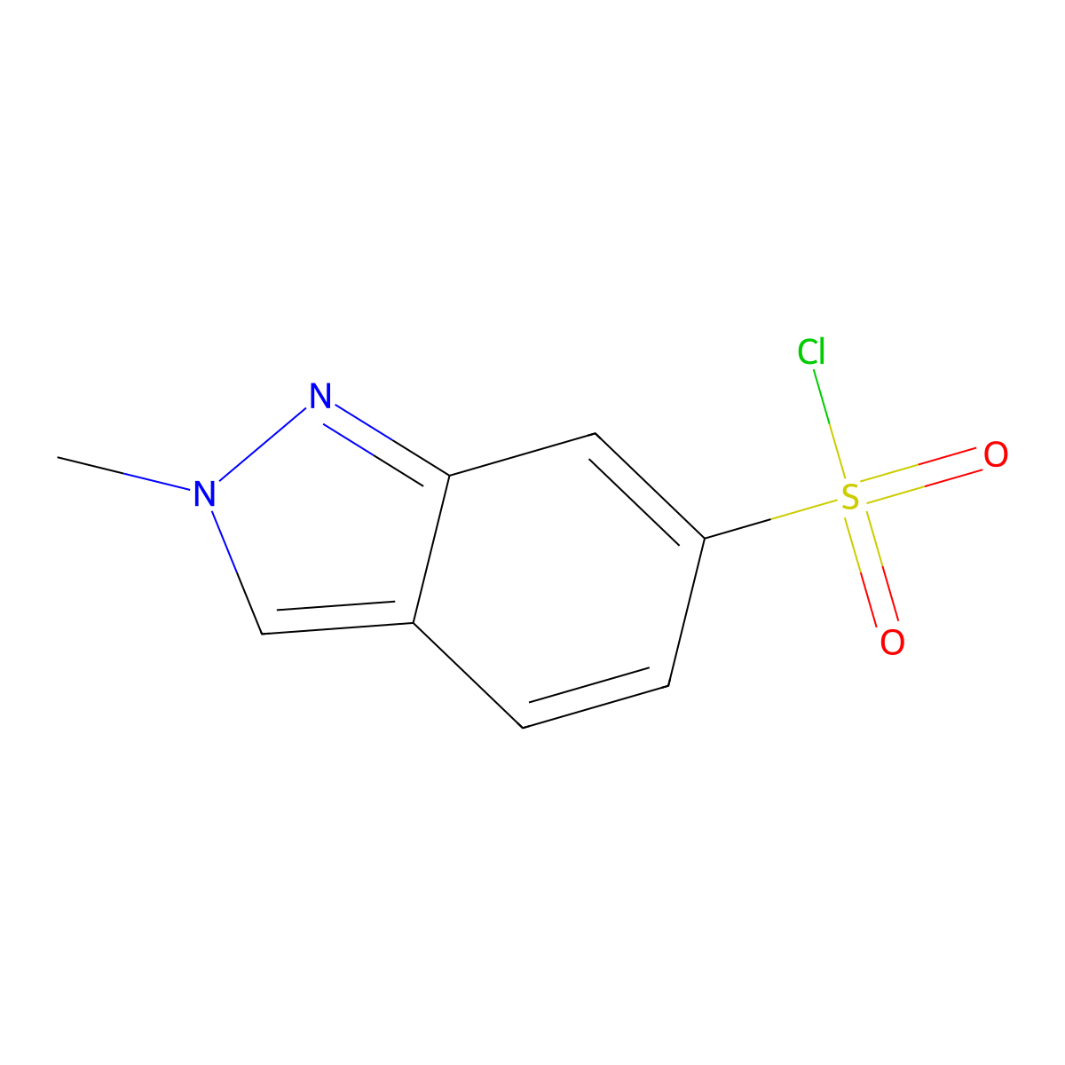 2-Methyl-2H-indazole-6-sulfonyl chloride molecular structure, CAS 1363381-94-5