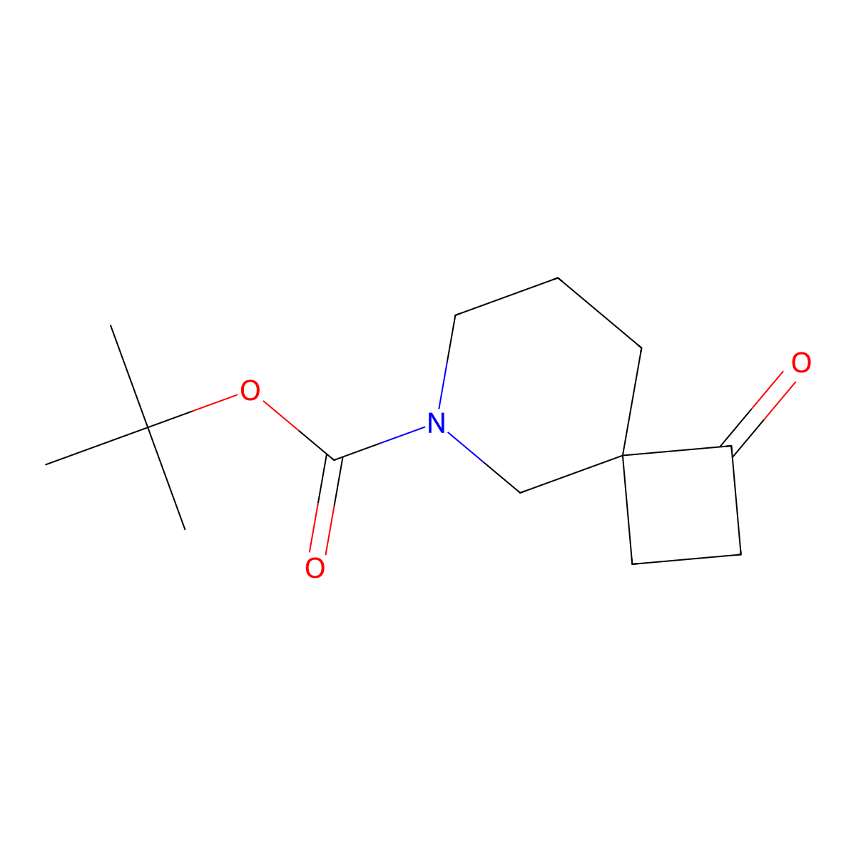 Tert-butyl 1-oxo-6-azaspiro[3.5]nonane-6-carboxylate molecular structure, CAS 1363381-96-7