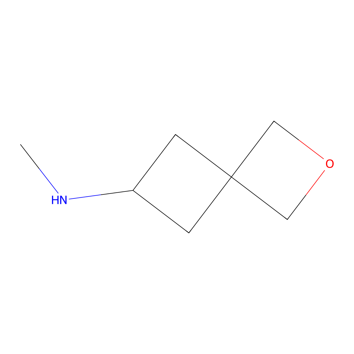 6-(Methylamino)-2-oxa-spiro[3.3]heptane molecular structure, CAS 1363381-98-9