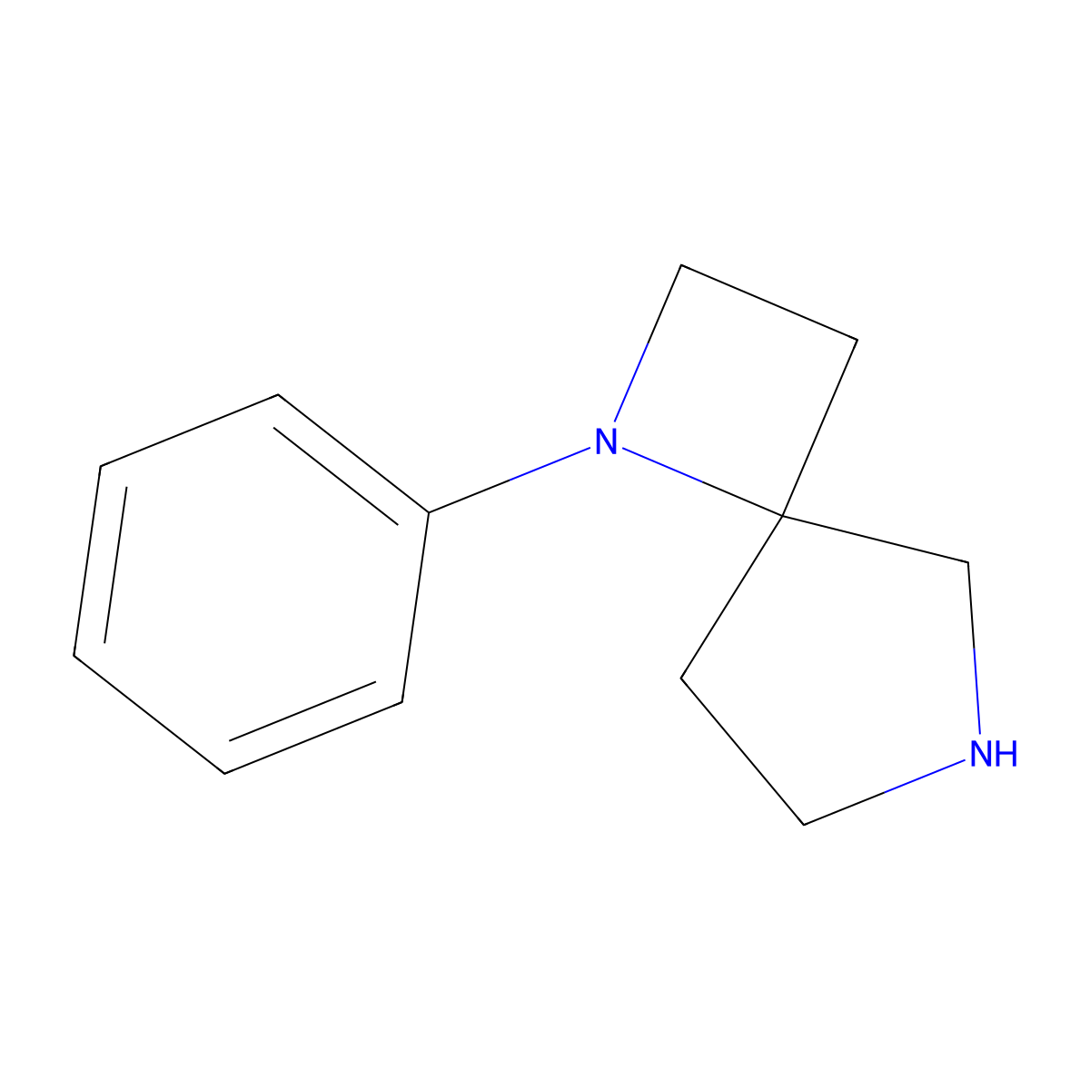 1-Phenyl-1,6-diazaspiro[3.4]octane molecular structure, CAS 1363382-01-7