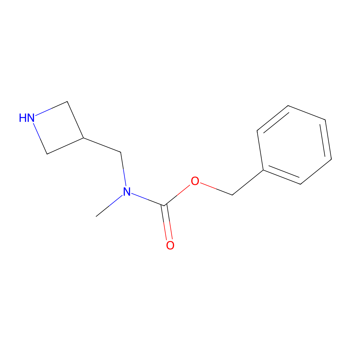 3-(N-Cbz-methylaminomethyl)azetidine molecular structure, CAS 1363382-03-9
