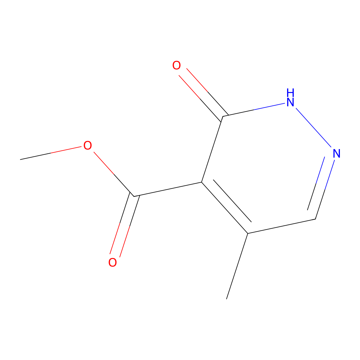 5-Methyl-3-oxo-2,3-dihydro-pyridazine-4-carboxylic acid methyl ester molecular structure, CAS 1363382-35-7