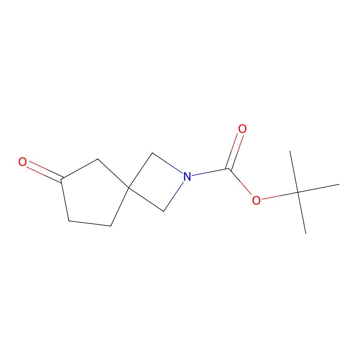 Tert-butyl 6-oxo-2-azaspiro[3.4]octane-2-carboxylate molecular structure, CAS 1363382-39-1