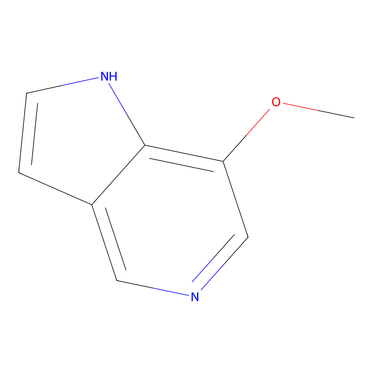 7-Methoxy-1H-pyrrolo[3,2-c]pyridine molecular structure, CAS 1363382-40-4