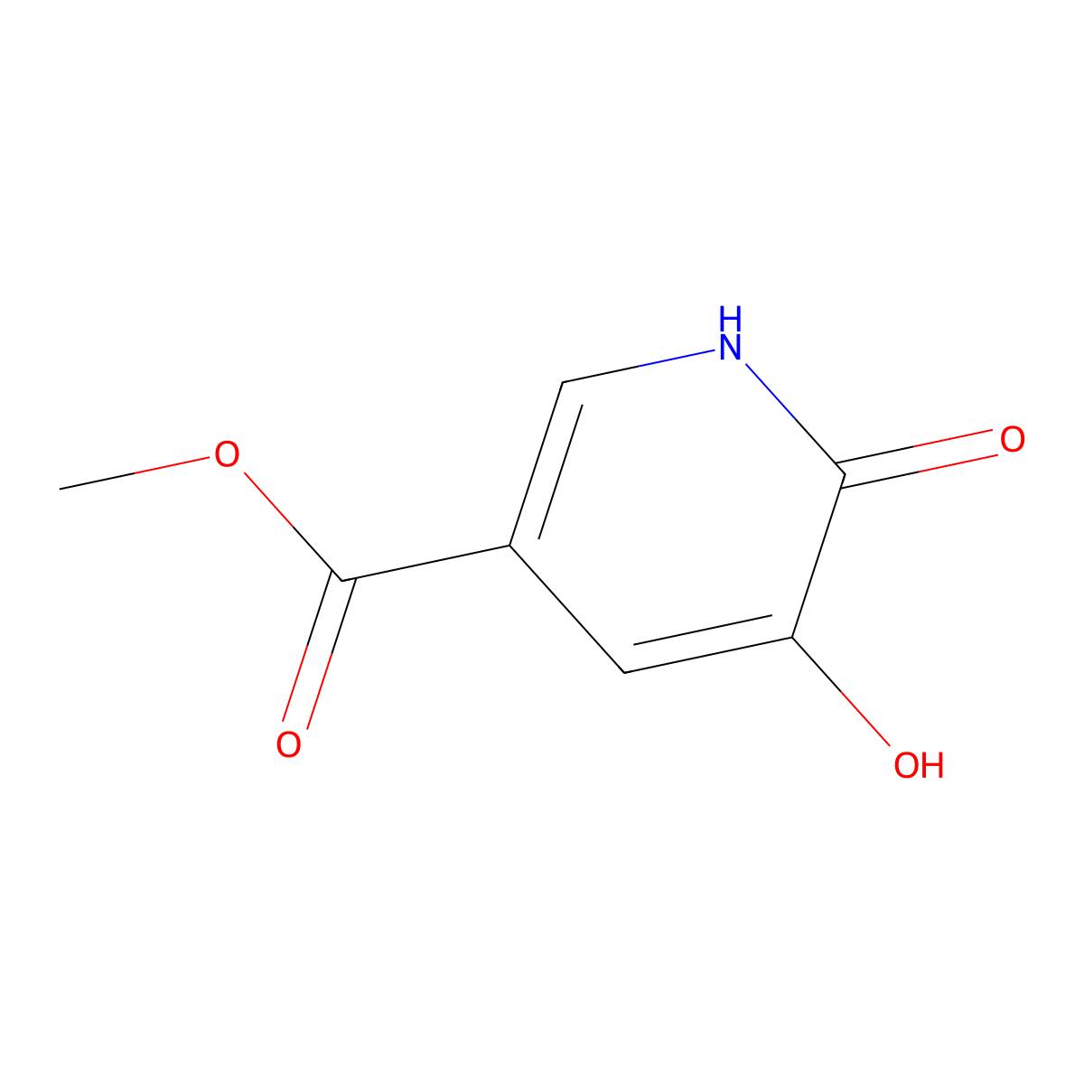 Methyl 5,6-dihydroxynicotinate molecular structure, CAS 1363382-77-7