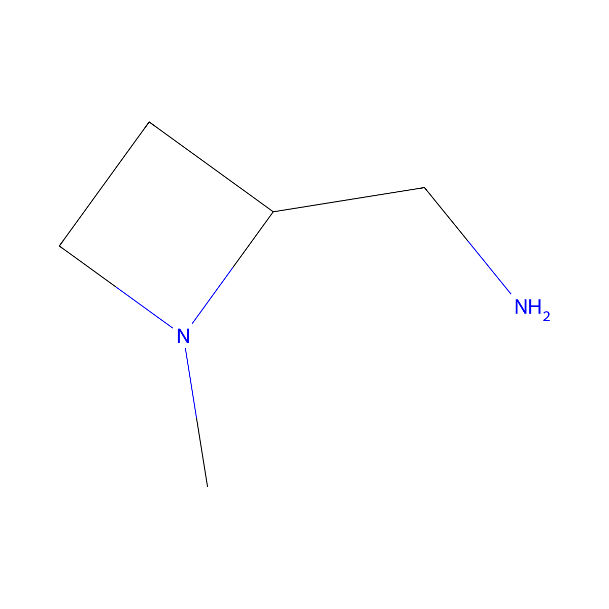 (1-Methylazetidin-2-yl)methanamine molecular structure, CAS 1363382-92-6