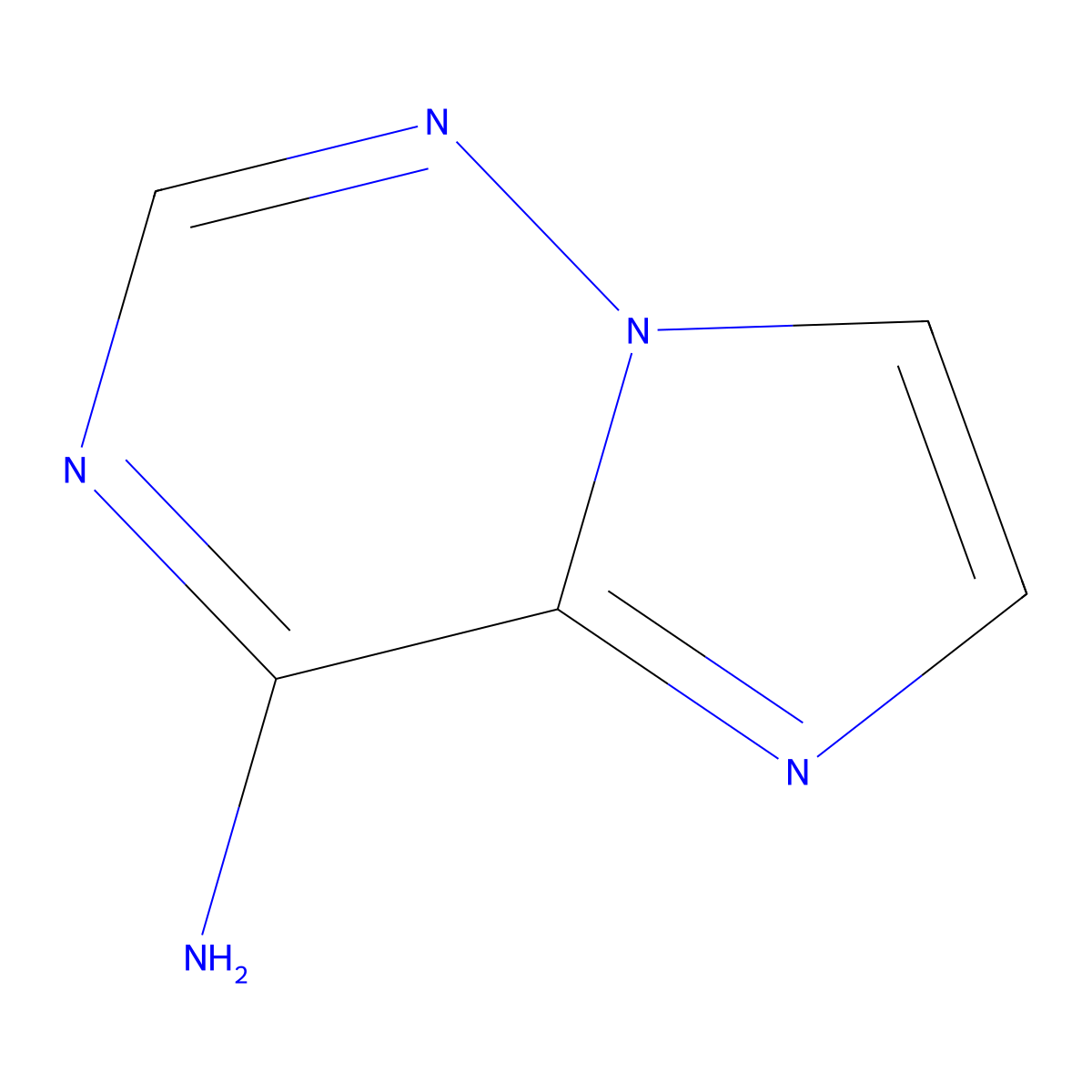 Imidazo[2,1-f][1,2,4]triazin-4-amine molecular structure, CAS 1363383-00-9