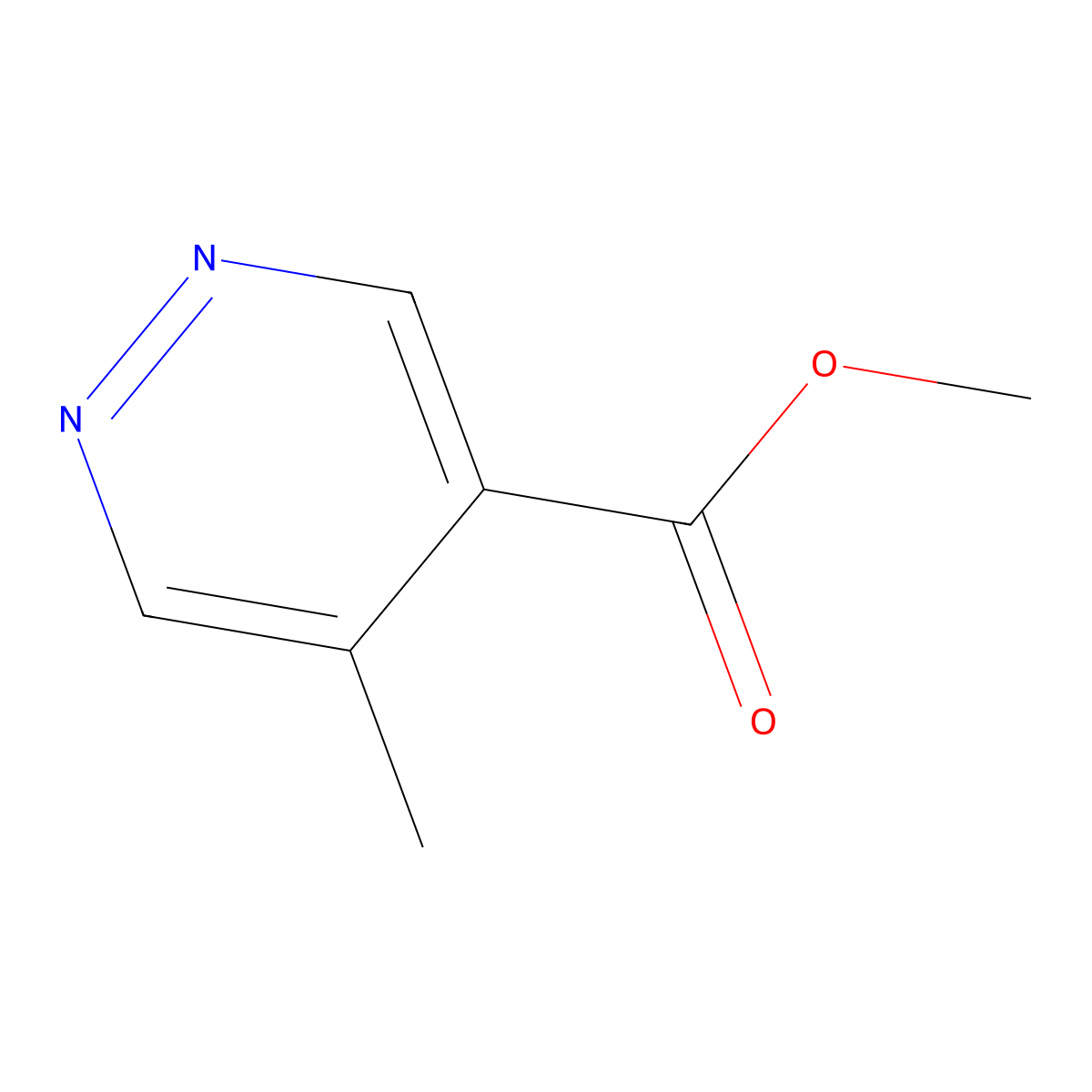 Methyl 5-methylpyridazine-4-carboxylate molecular structure, CAS 1363383-02-1