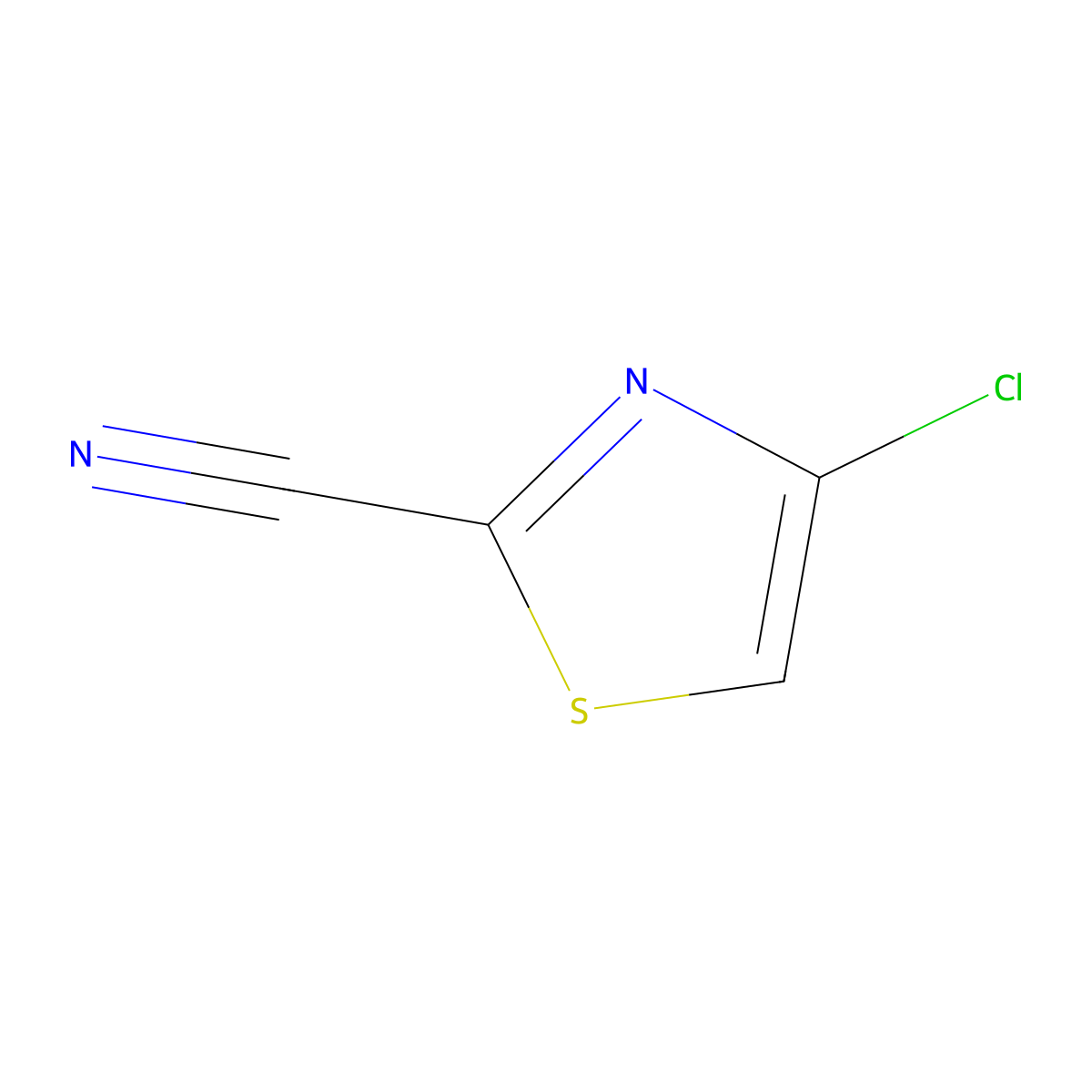 4-Chloro-thiazole-2-carbonitrile molecular structure, CAS 1363383-13-4