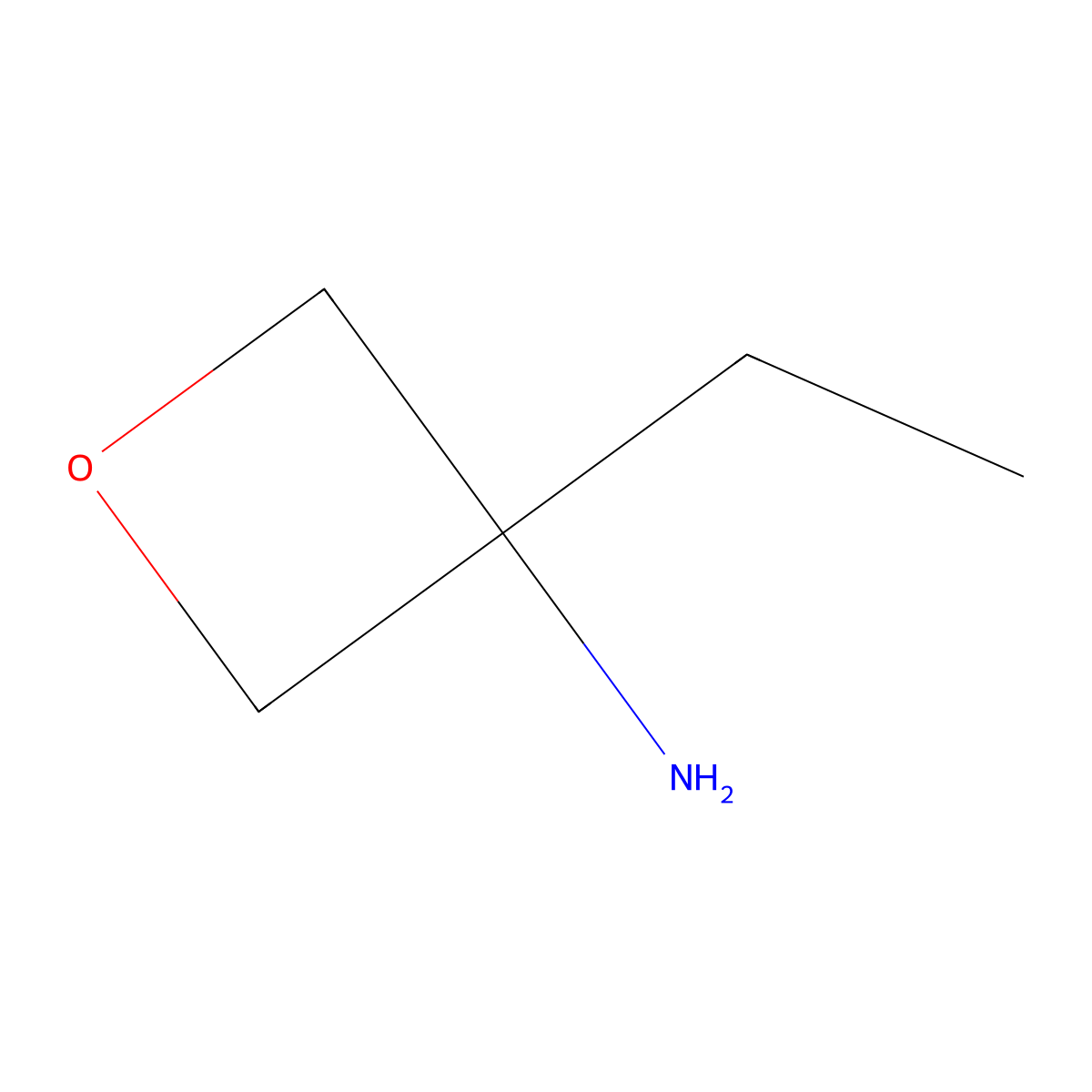3-Ethyloxetan-3-amine molecular structure, CAS 1363383-14-5