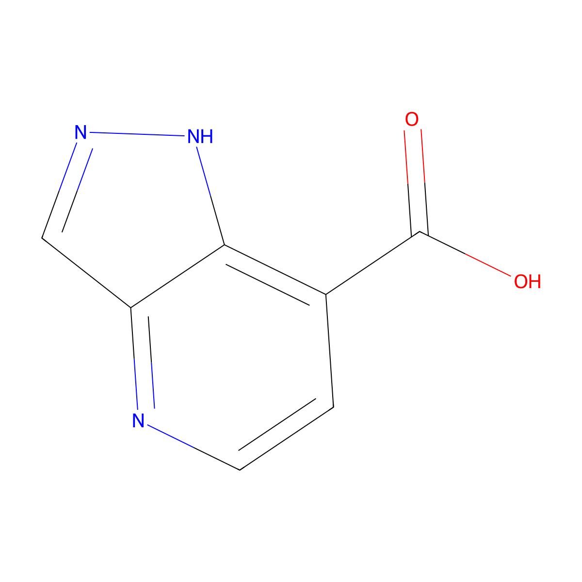 1H-Pyrazolo[4,3-B]pyridine-7-carboxylic acid molecular structure, CAS 1363383-15-6