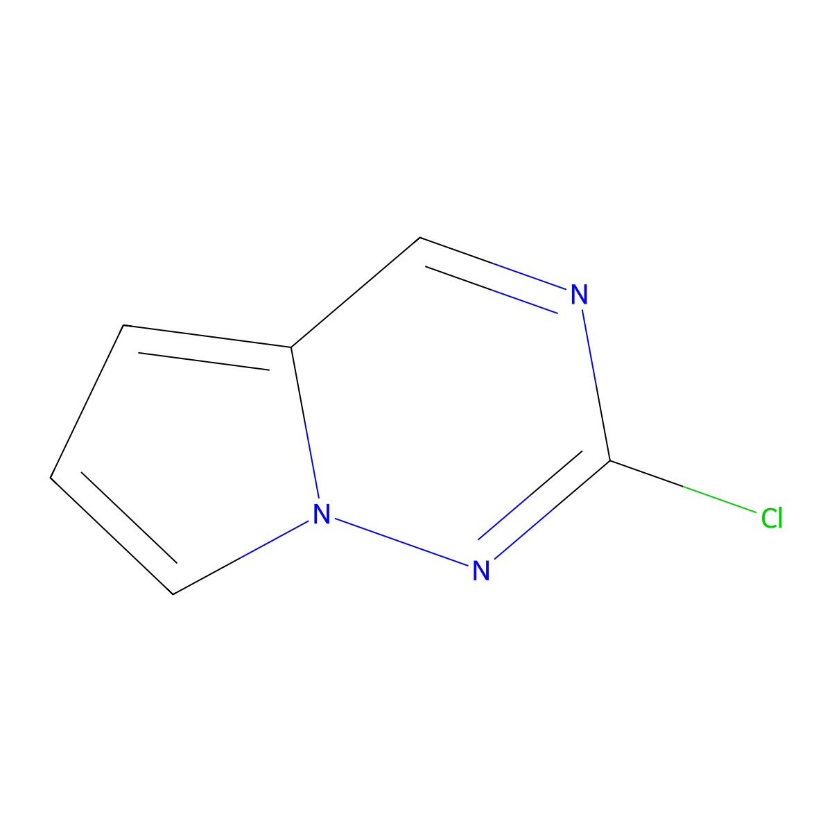2-Chloropyrrolo[2,1-f][1,2,4]triazine molecular structure, CAS 1363383-25-8