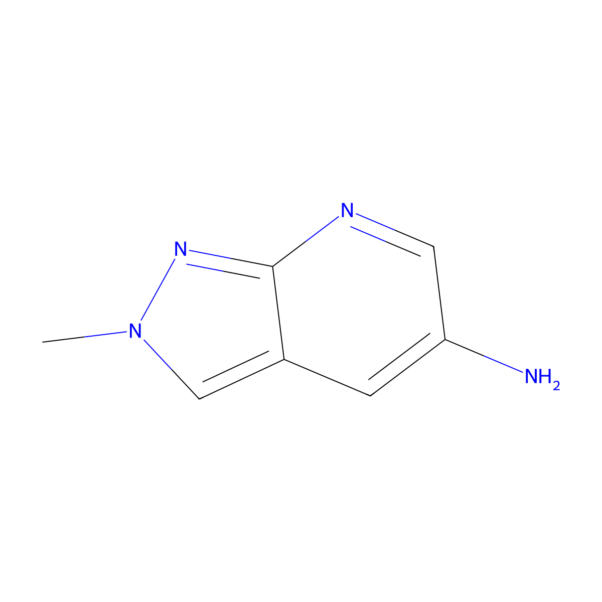 5-Amino-2-methyl-2H-pyrazolo[3,4-B]pyridine molecular structure, CAS 1363383-41-8