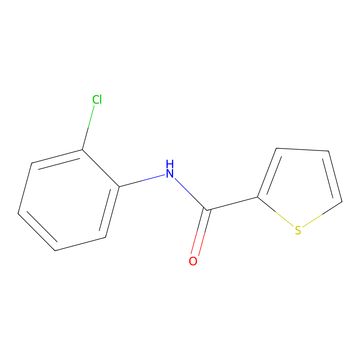 N-(2-chlorophenyl)thiophene-2-carboxamide molecular structure, CAS 136340-94-8