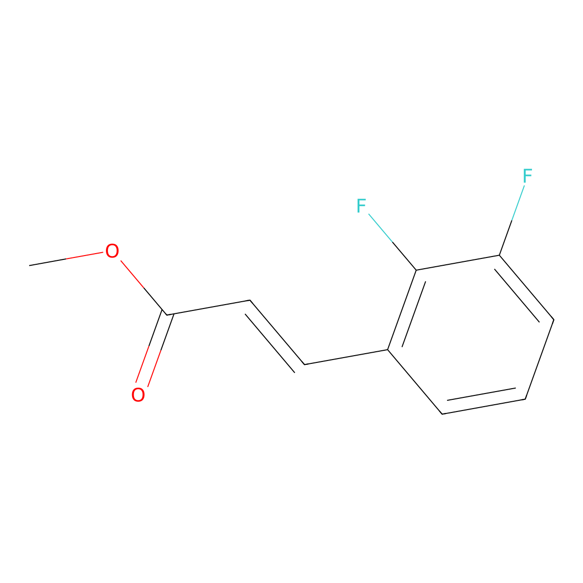 (E)-Methyl 3-(2,3-difluorophenyl)acrylate molecular structure, CAS 1363402-34-9