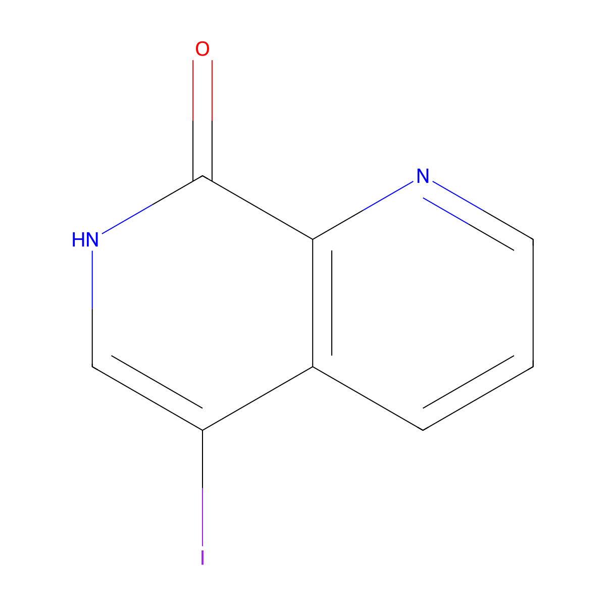 5-Iodo-1,7-naphthyridin-8(7H)-one molecular structure, CAS 1363405-29-1