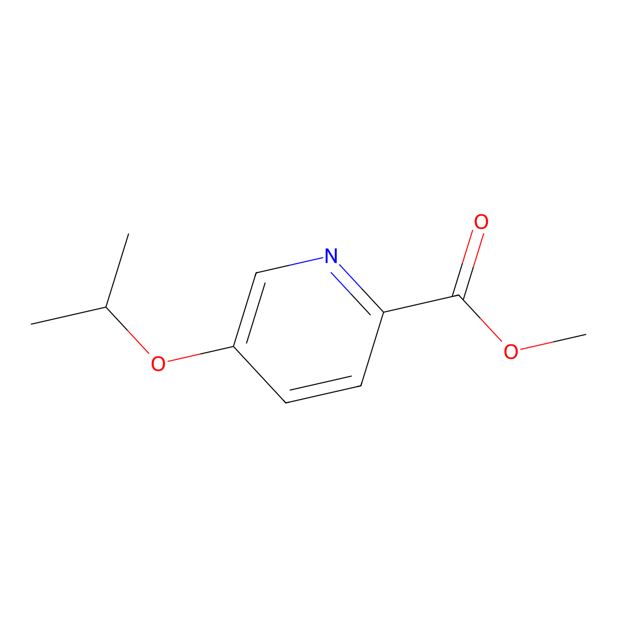 Methyl 5-isopropoxypicolinate molecular structure, CAS 1363437-42-6