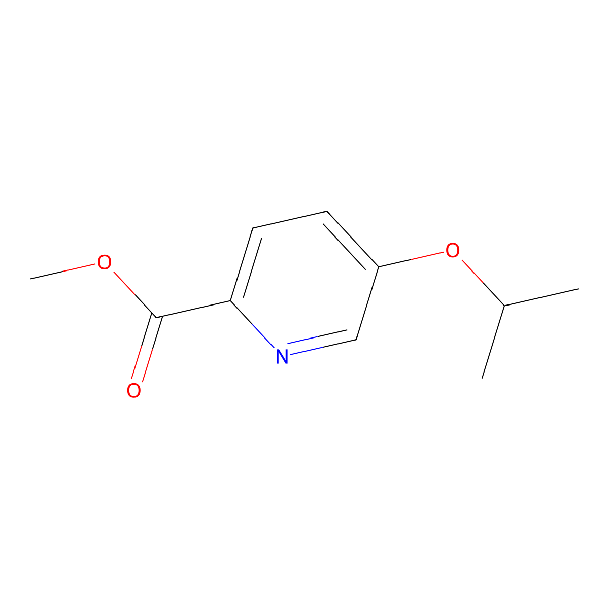 Methyl 5-isopropoxypicolinate molecular structure, CAS 1363437-42-6