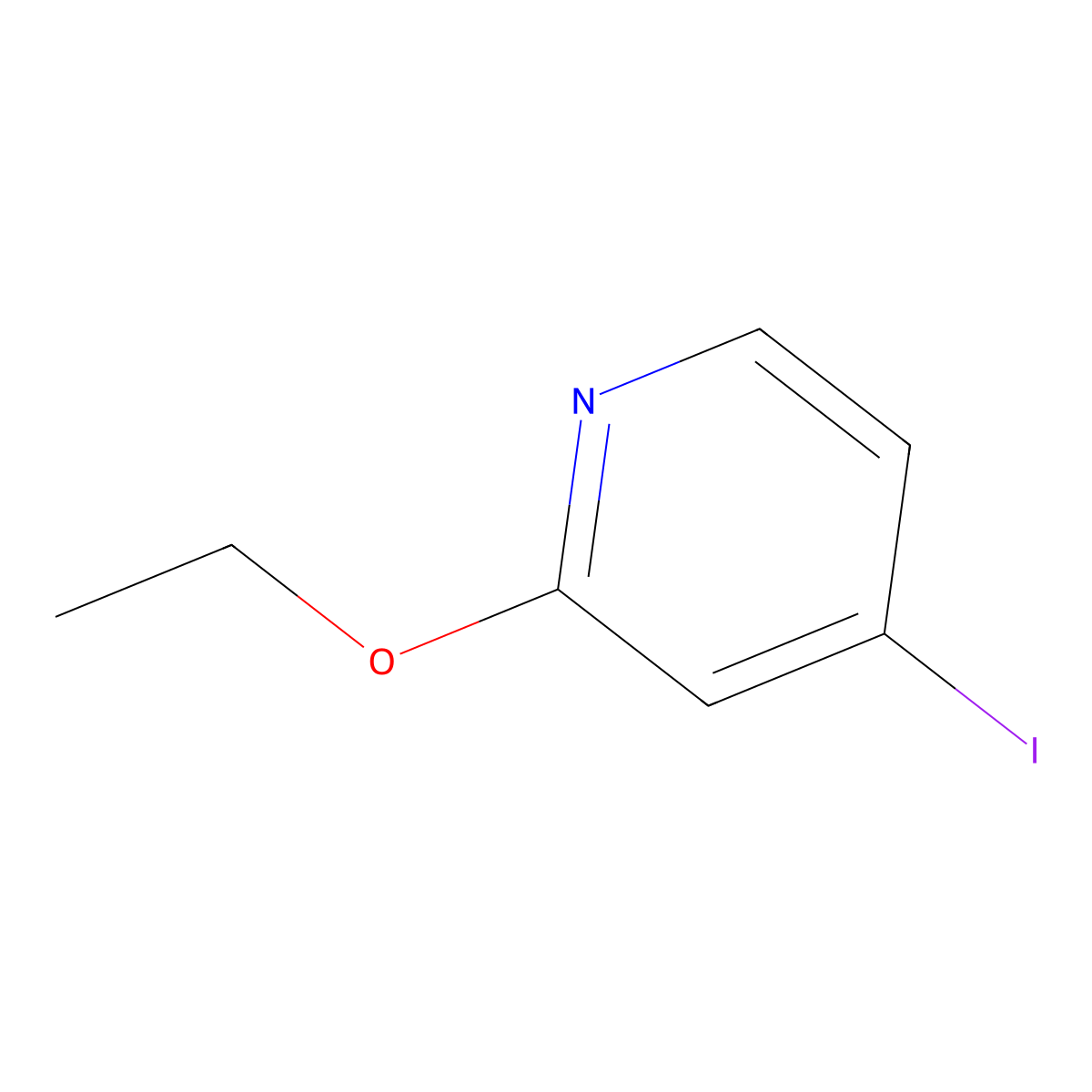 2-Ethoxy-4-iodopyridine molecular structure, CAS 1363437-55-1