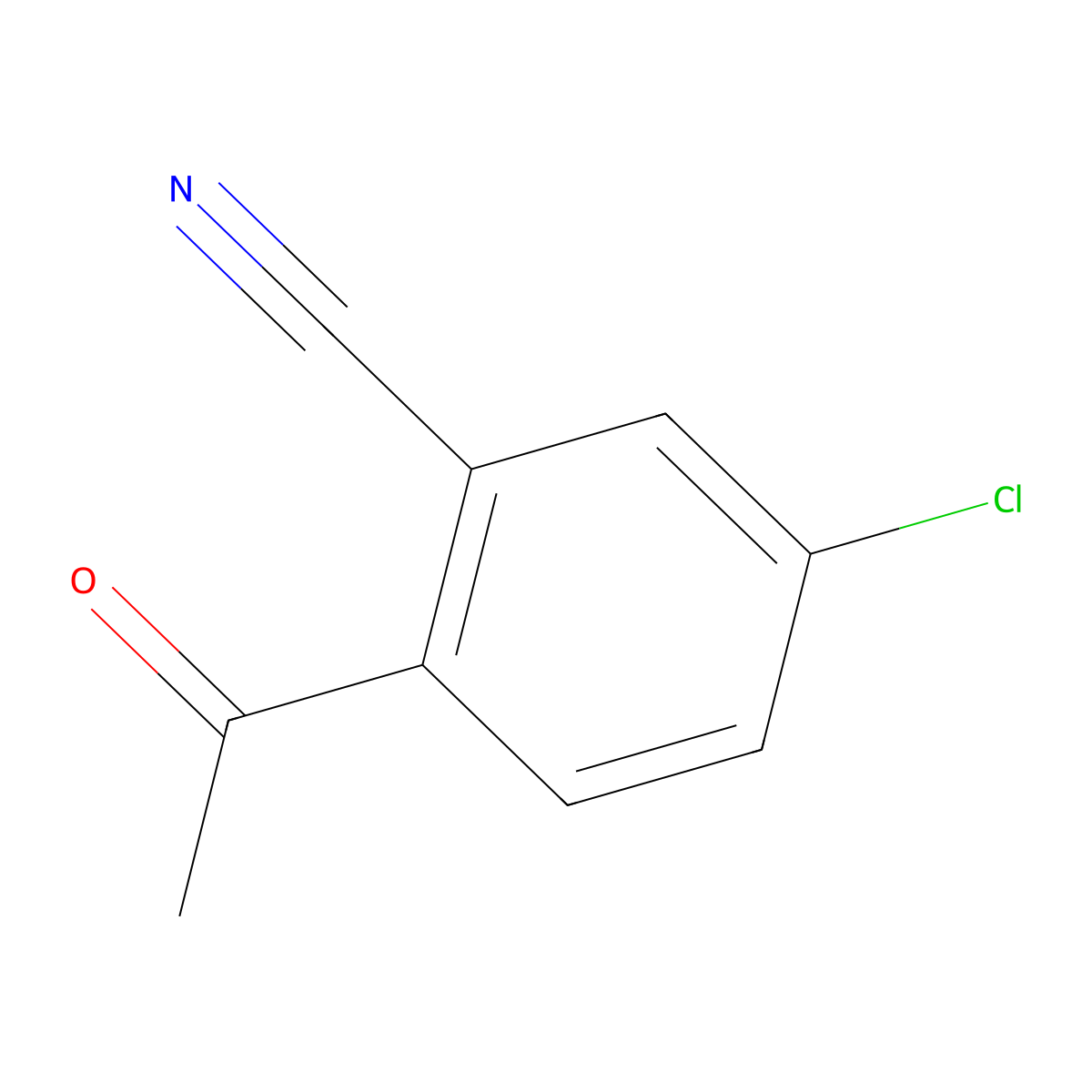 2-Acetyl-5-chlorobenzonitrile molecular structure, CAS 1363508-12-6