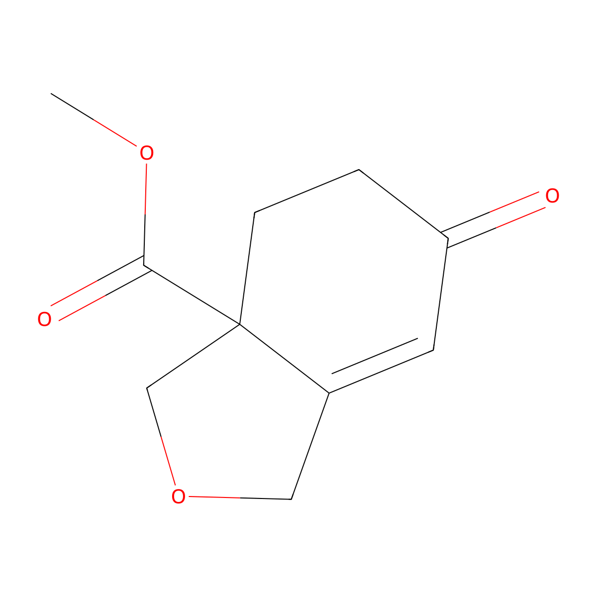 Methyl 6-oxo-1,3,3a,4,5,6-hexahydro-2-benzofuran-3a-carboxylate molecular structure, CAS 1363512-62-2