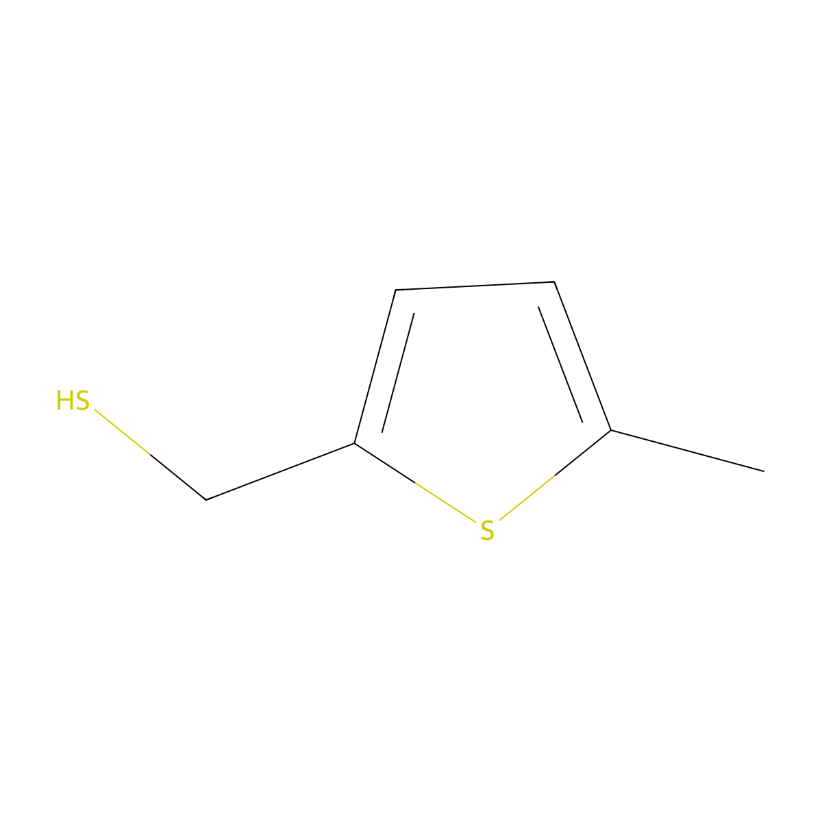 (5-Methylthiophen-2-yl)methanethiol molecular structure, CAS 136358-89-9