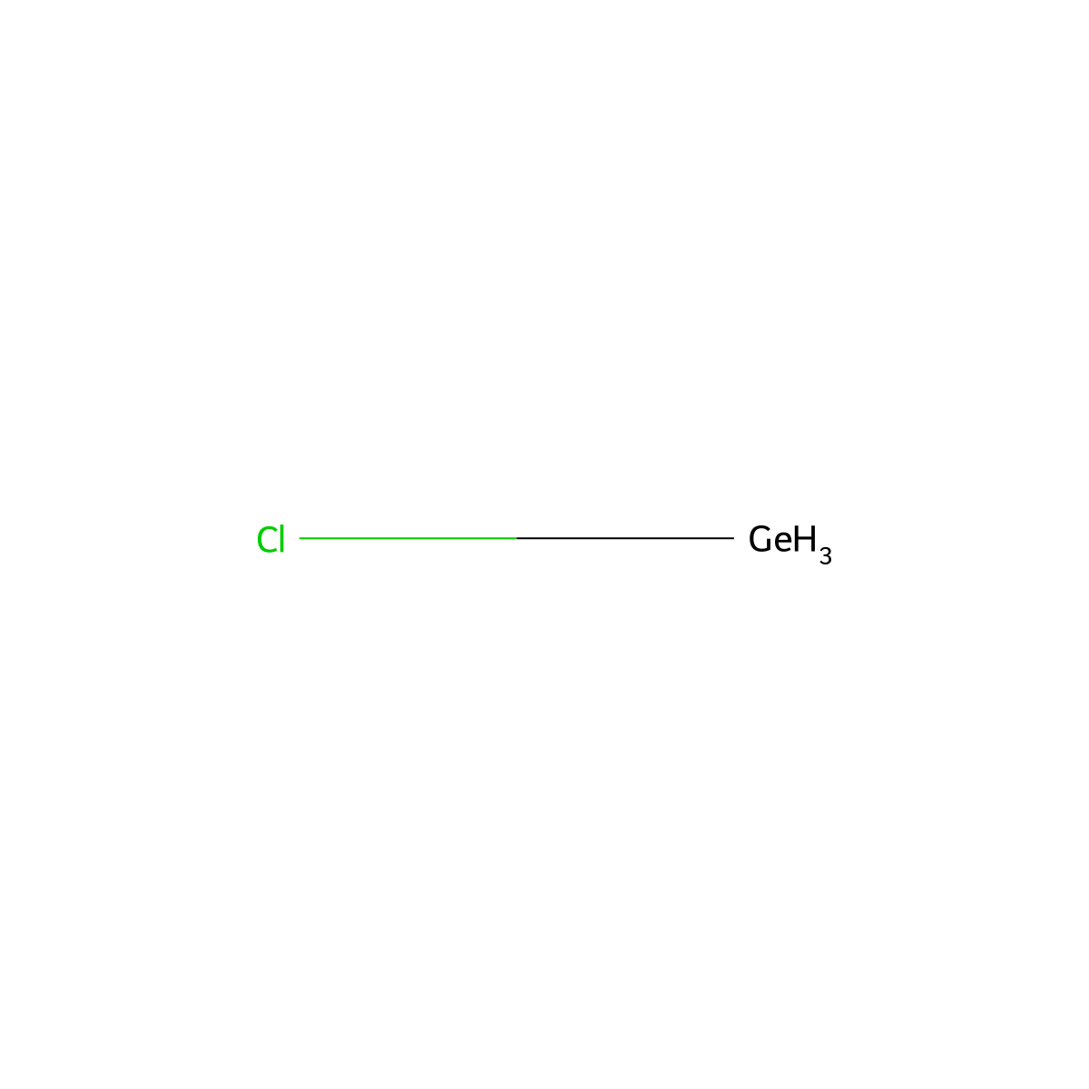 Chlorogermane molecular structure, CAS 13637-65-5