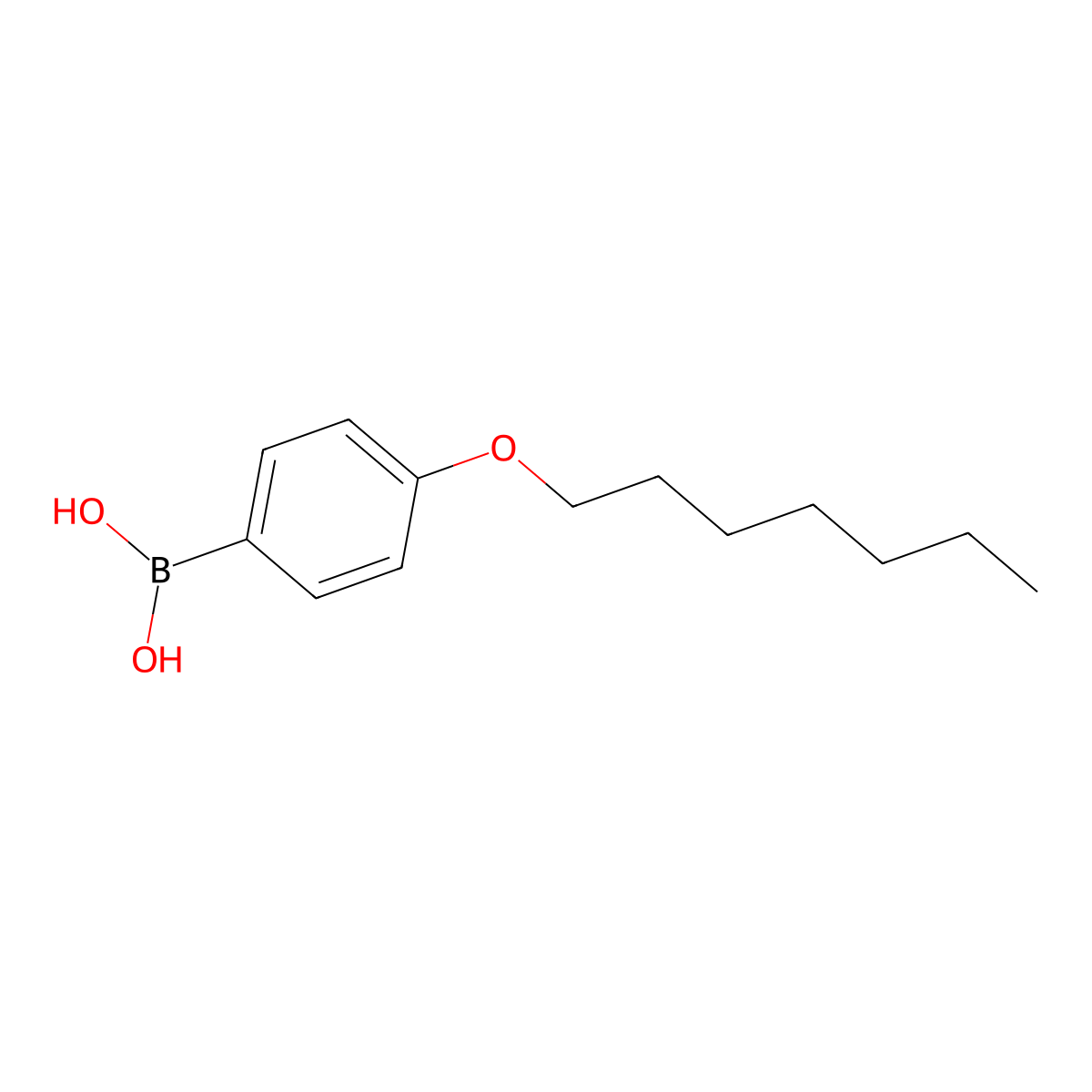 4-Heptyloxyphenylboronic Acid (contains varying amounts of Anhydride) molecular structure, CAS 136370-19-9