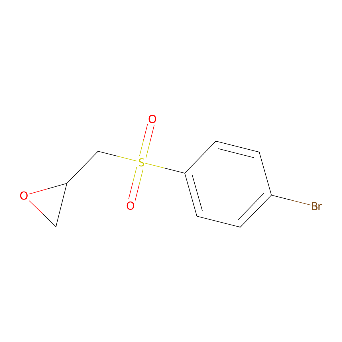 2-[(4-Bromobenzenesulfonyl)methyl]oxirane molecular structure, CAS 1363738-84-4