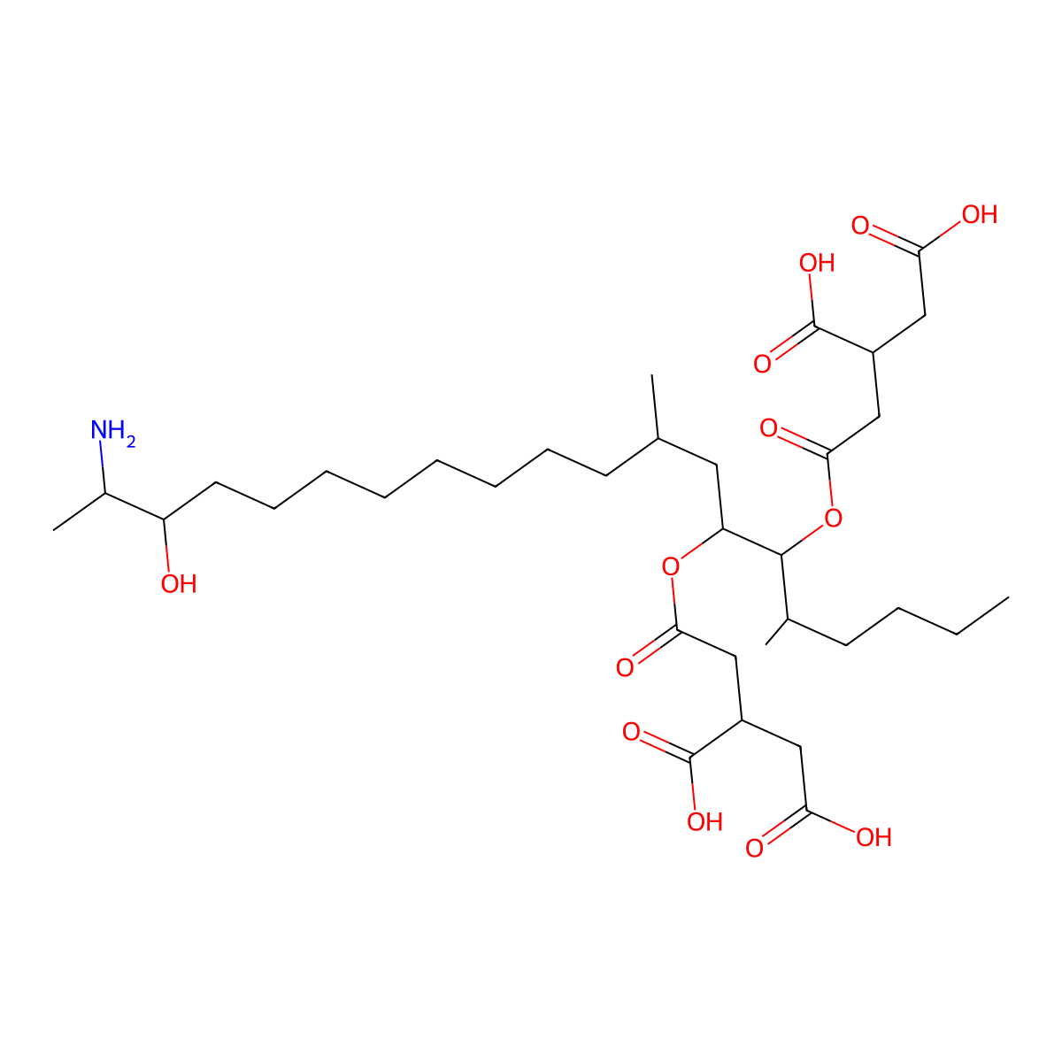 Fumonisin B4 molecular structure, CAS 136379-60-7