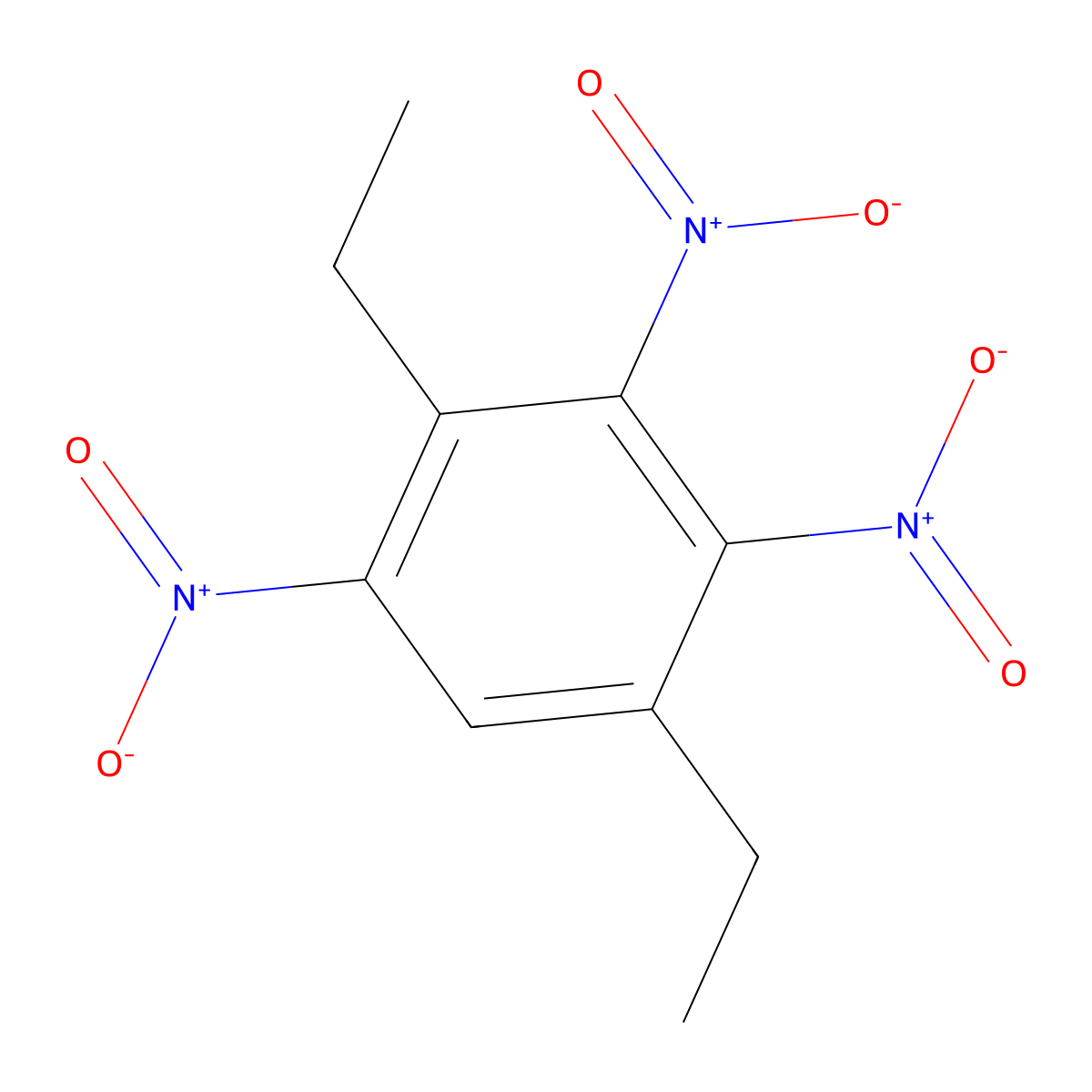 1,4-Diethyl-2,3,5-trinitrobenzene molecular structure, CAS 1363844-94-3