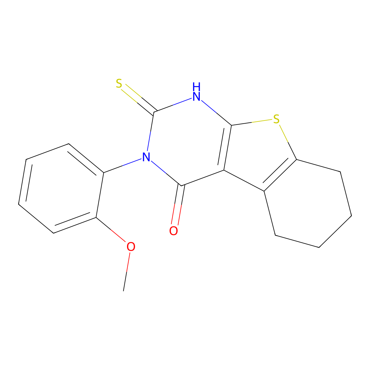 4-(2-Methoxyphenyl)-5-sulfanyl-8-thia-4,6-diazatricyclo[7.4.0.0,2,7]trideca-1(9),2(7),5-trien-3-one molecular structure, CAS 136386-73-7