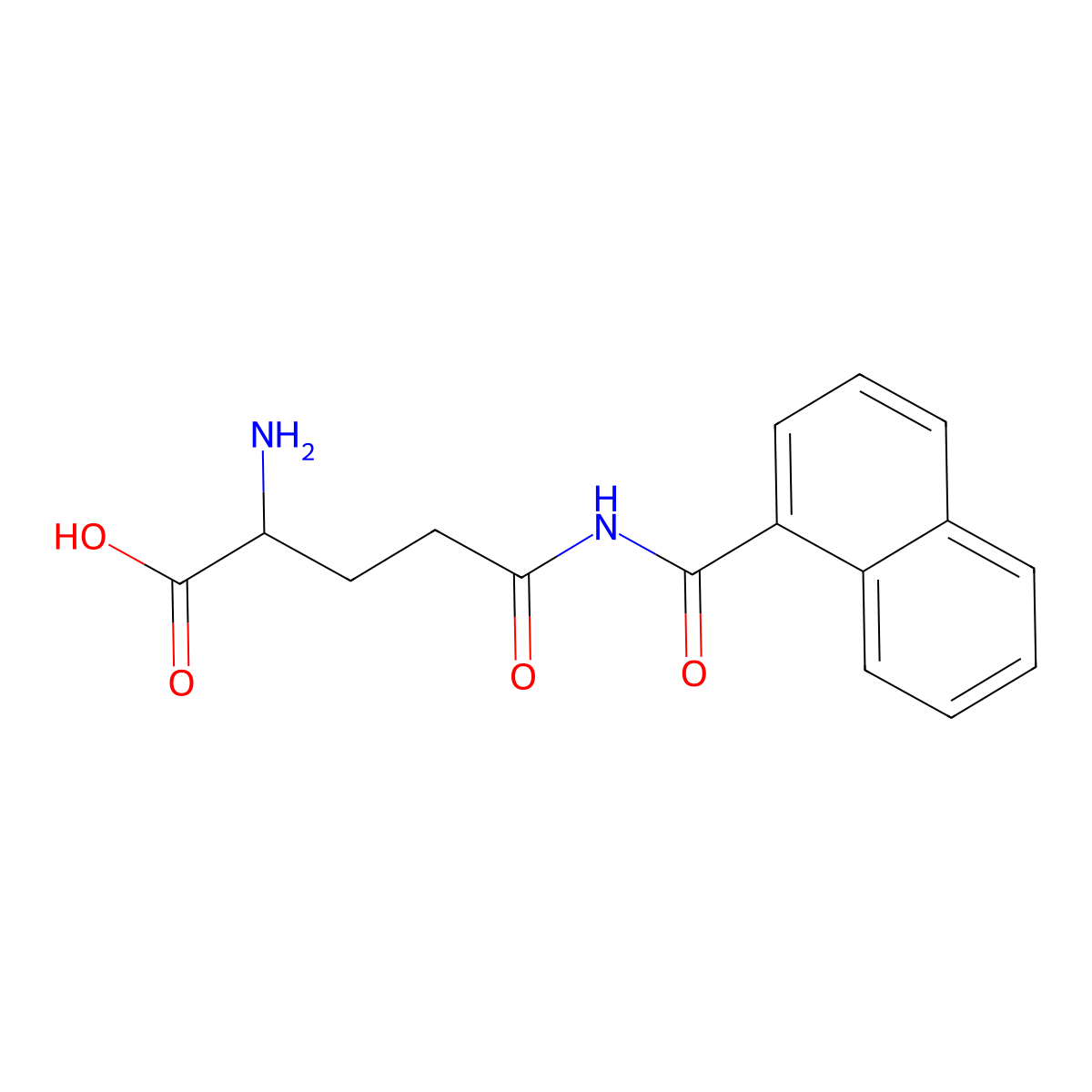 (S)-5-(1-Naphthamido)-2-amino-5-oxopentanoic acid molecular structure, CAS 13640-38-5