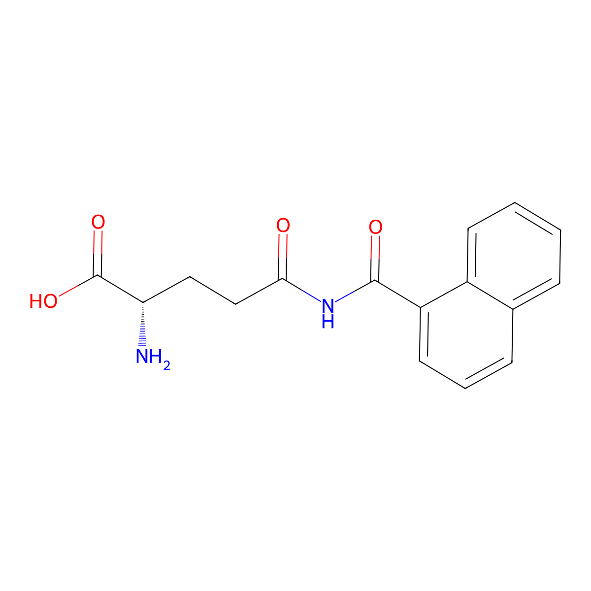 (S)-5-(1-Naphthamido)-2-amino-5-oxopentanoic acid molecular structure, CAS 13640-38-5