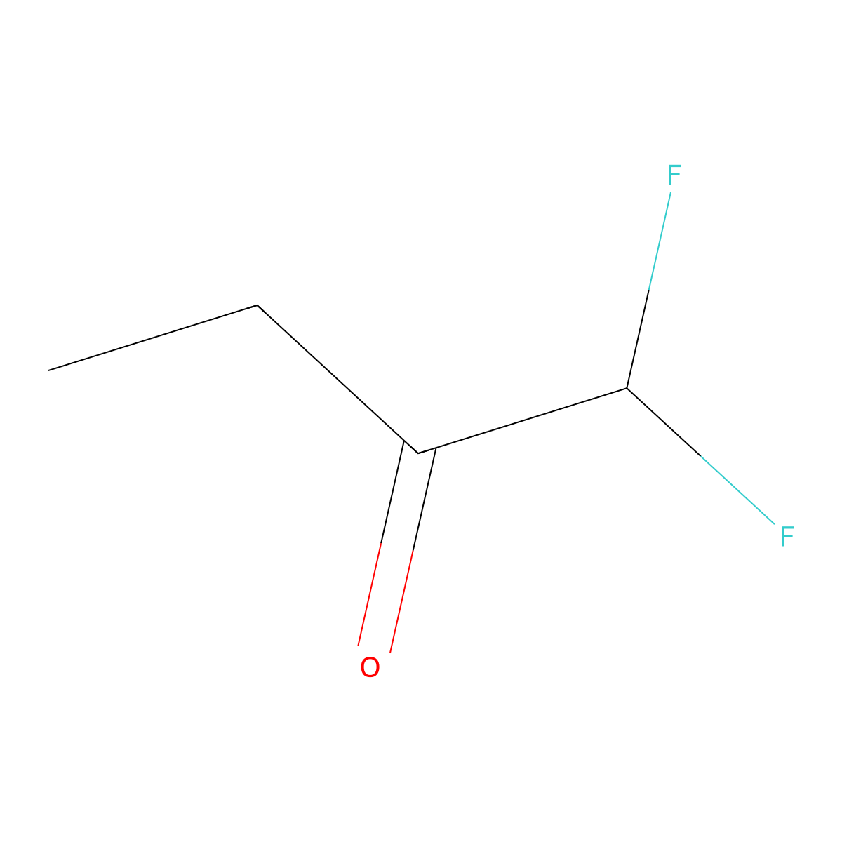 1,1-Difluorobutan-2-one molecular structure, CAS 136400-33-4