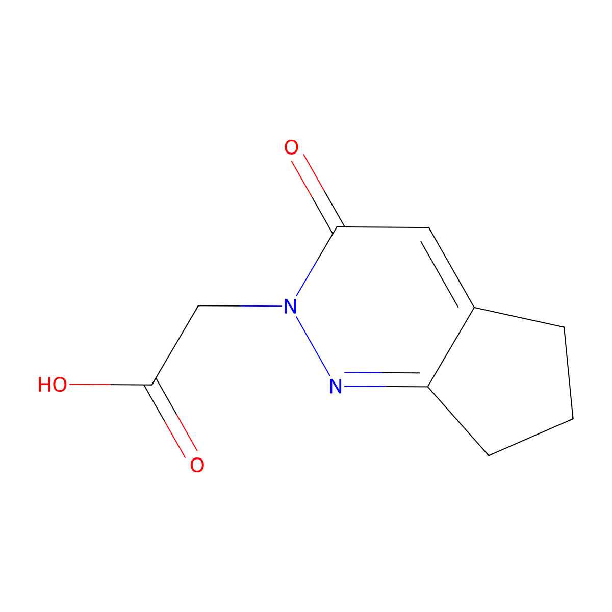 2-(3-Oxo-3,5,6,7-tetrahydro-2H-cyclopenta[c]pyridazin-2-yl)acetic acid molecular structure, CAS 1364022-61-6