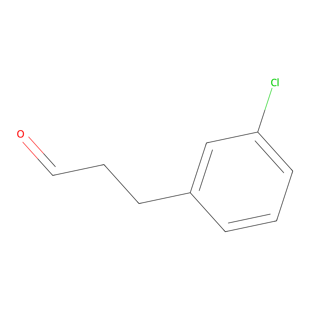 3-(3-Chlorophenyl)propionaldehyde molecular structure, CAS 136415-83-3