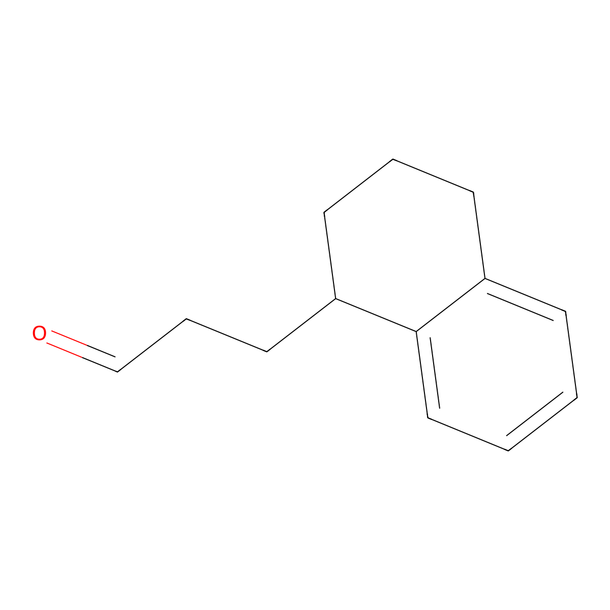 3-(1,2,3,4-Tetrahydronaphthalen-1-yl)propanal molecular structure, CAS 136415-96-8