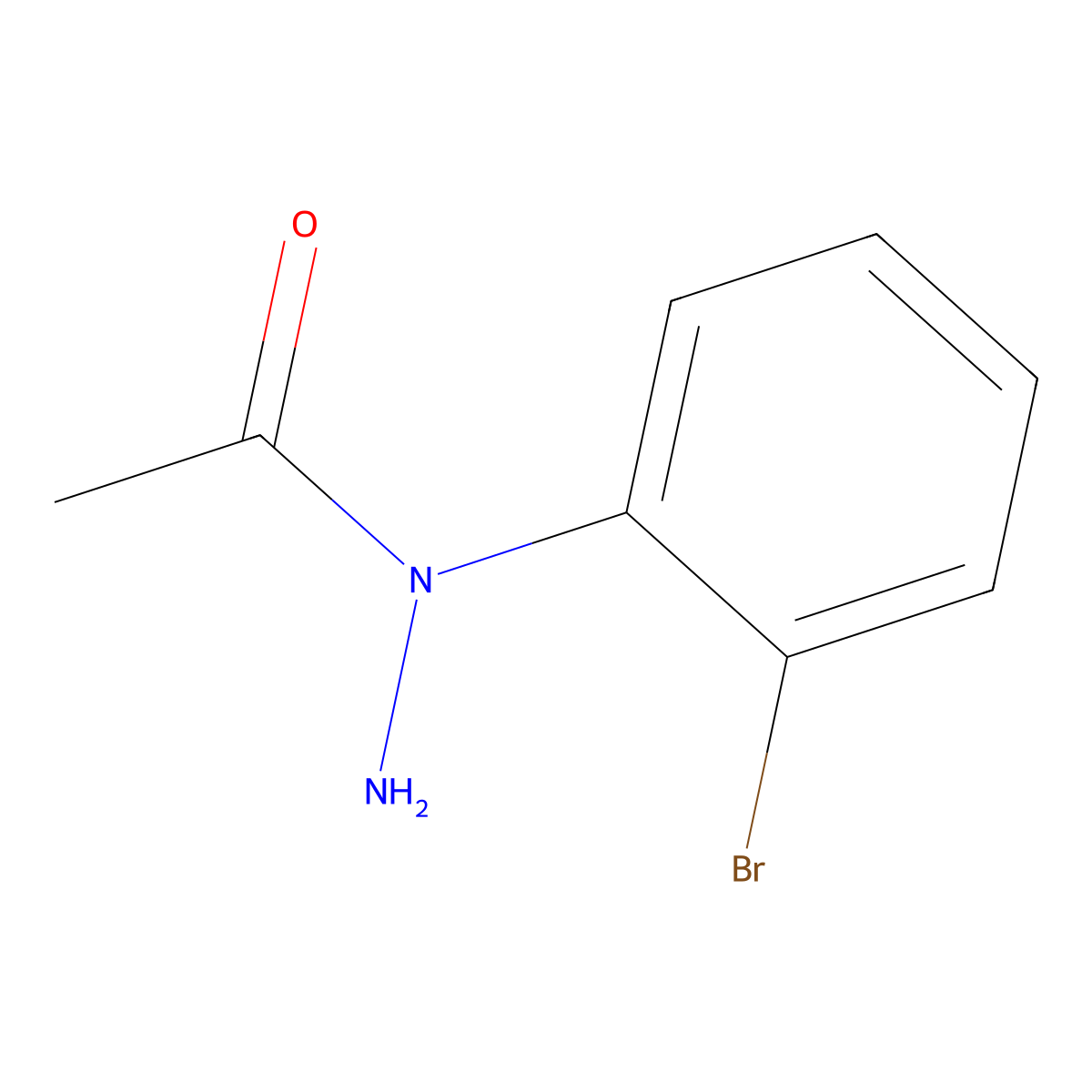 2-Bromophenyl acetic acid hydrazide molecular structure, CAS 136418-54-7